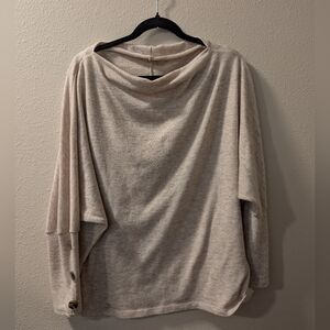 First Love Oatmeal Lightweight Sweater Size M
